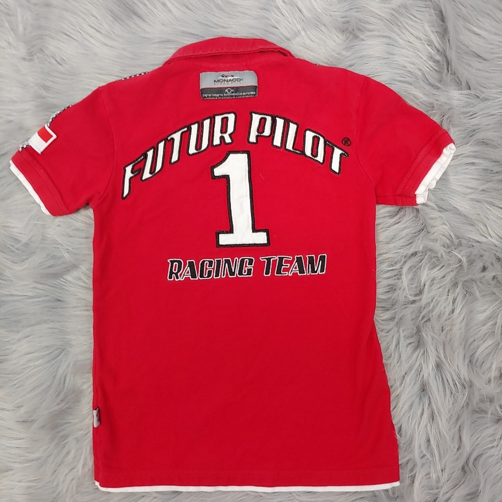 Monaco Grand Prix Futur Pilot Shirt Kids 7/8